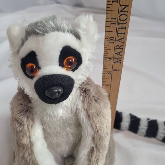 Wild Republic Gray Ring Tail Realistic Lemur Plush Stuffed Animal 12" - Picture 6 of 8